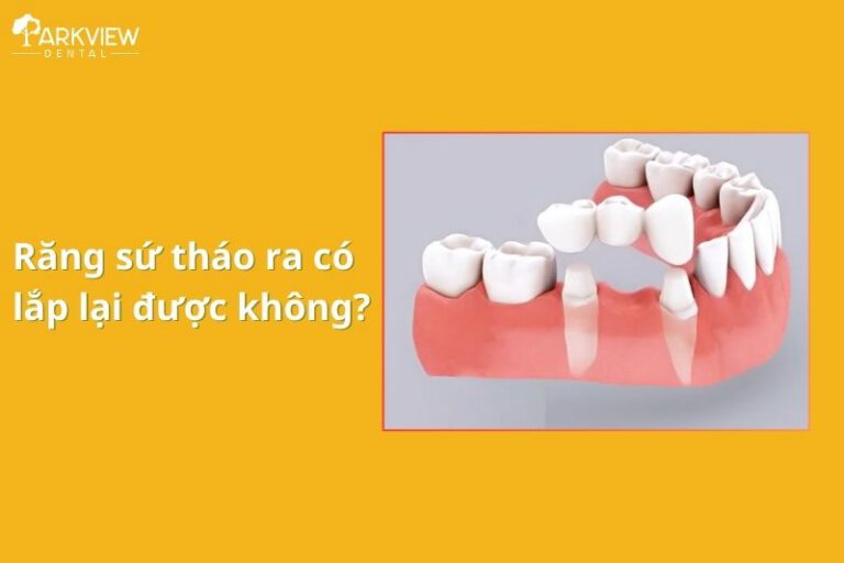 răng sứ tháo ra có lắp lại được không